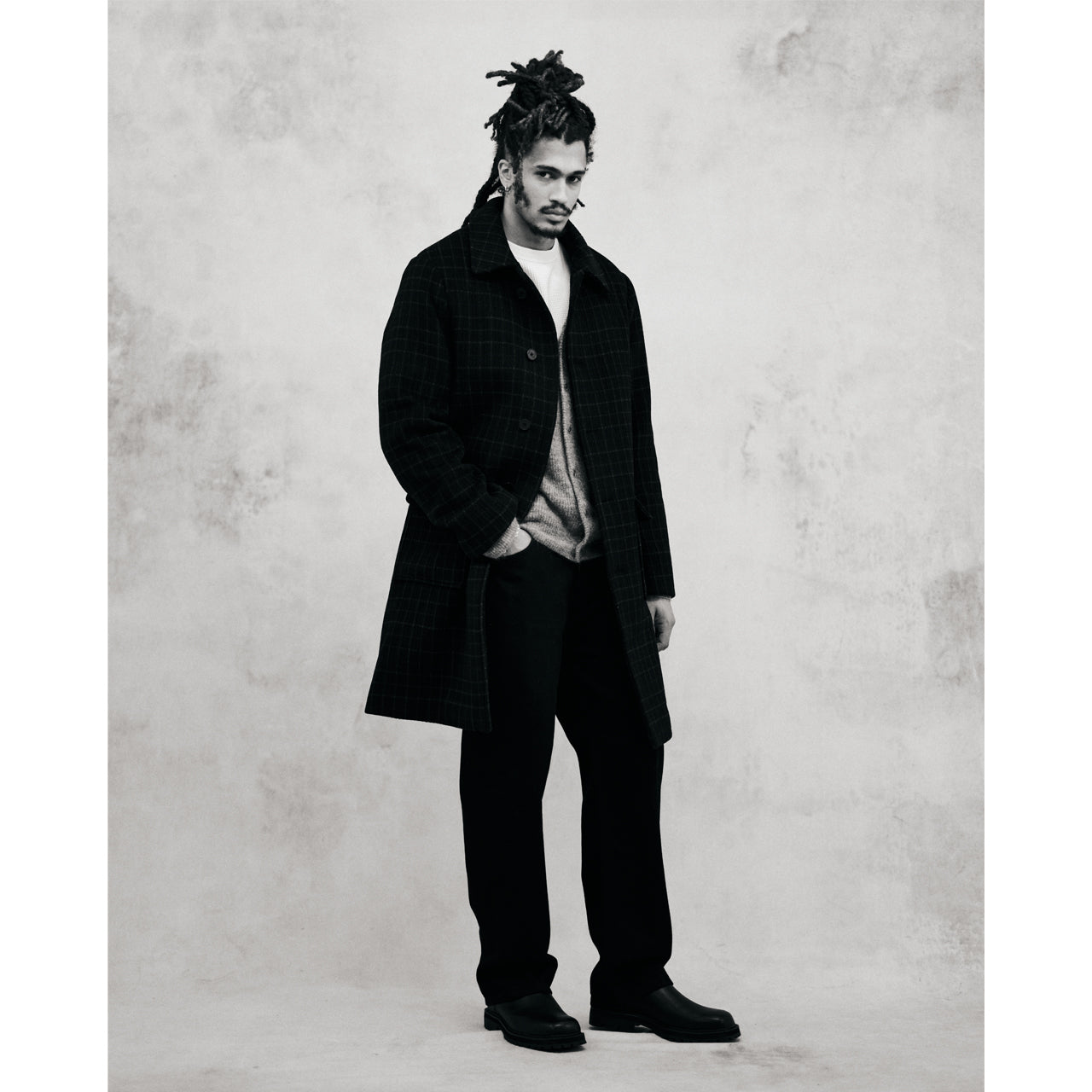 アルバンカーディガン モヘア (GREY MARL)