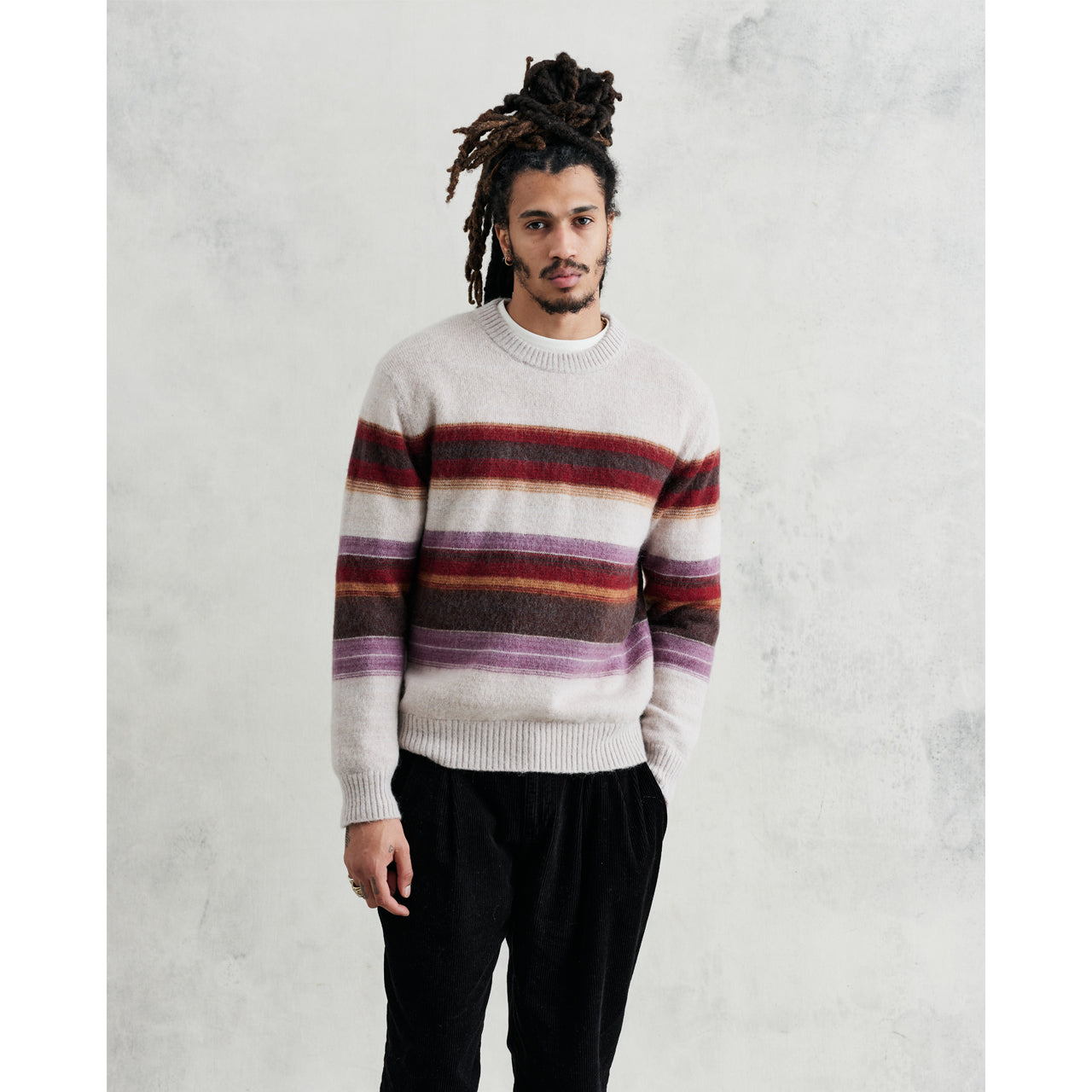 ワイルドクルー ブラッシュストライプ (OATMEAL MULTI)