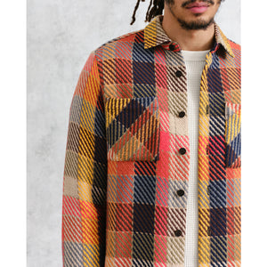 オーバーシャツ PIKE CHECK (ORANGE MULTI)