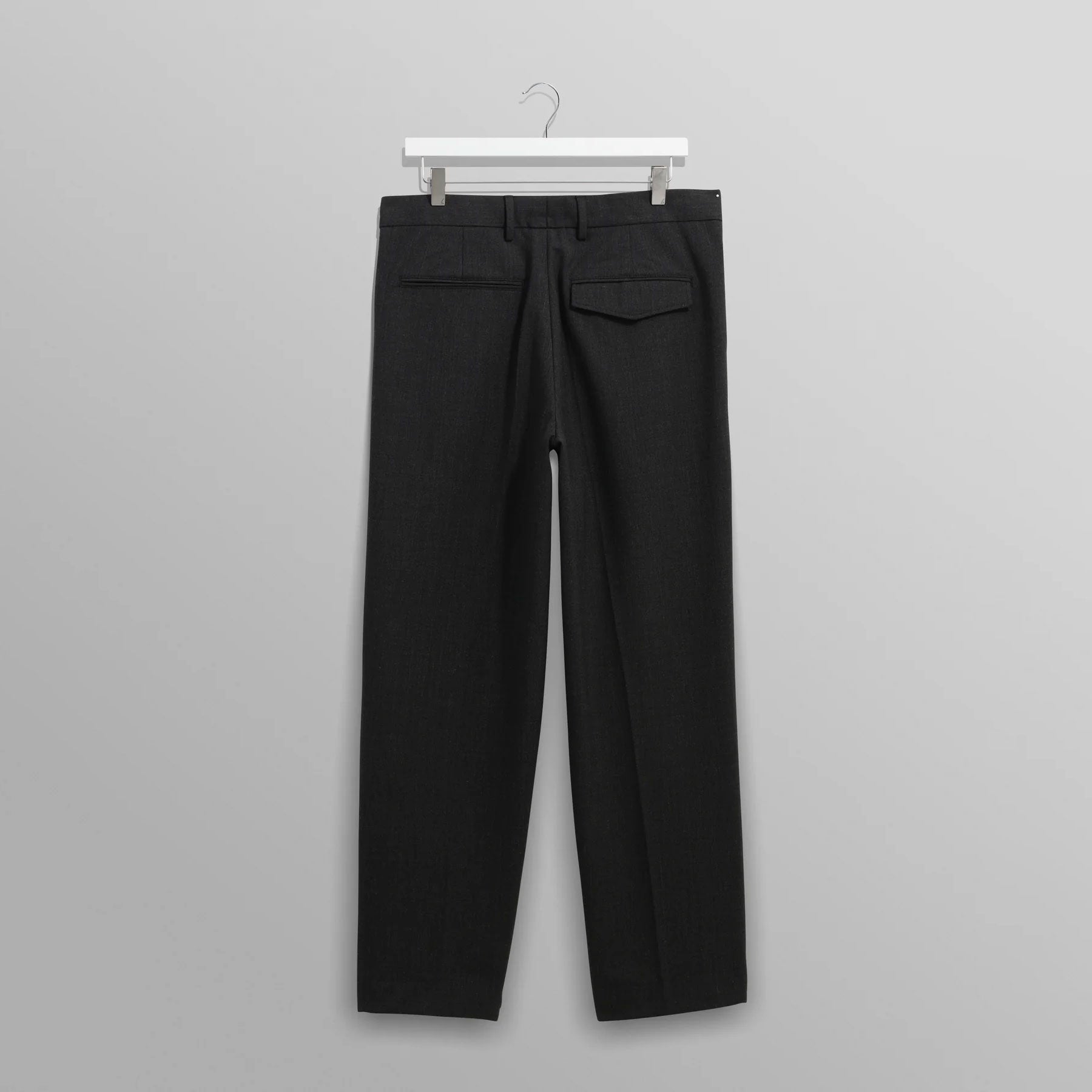 オービントラウザーズ AUBYN WOOL BLEND TWILL (CHACOAL)