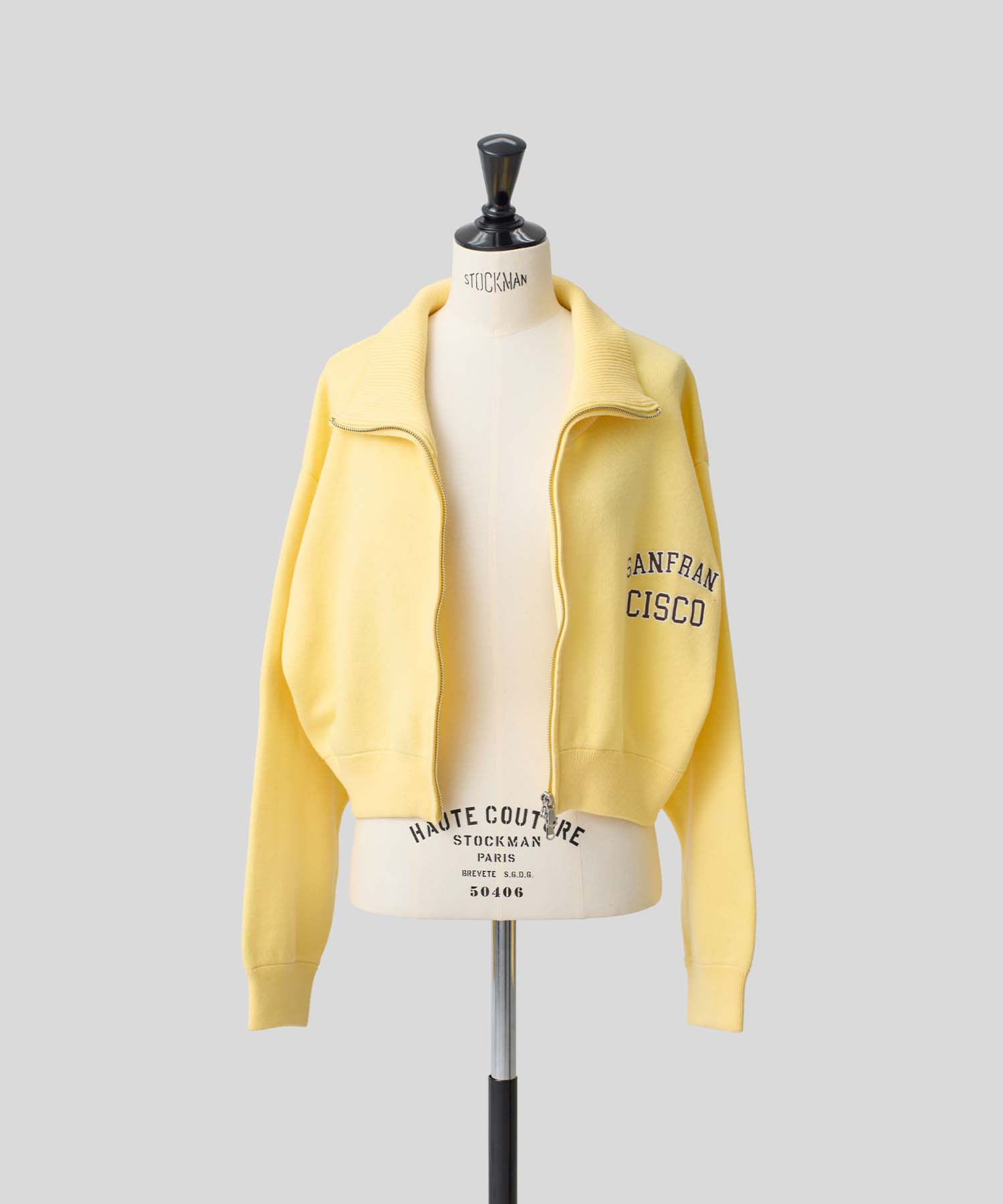 ロゴショートジップブルゾン 26W105 (LIGHT YELLOW)