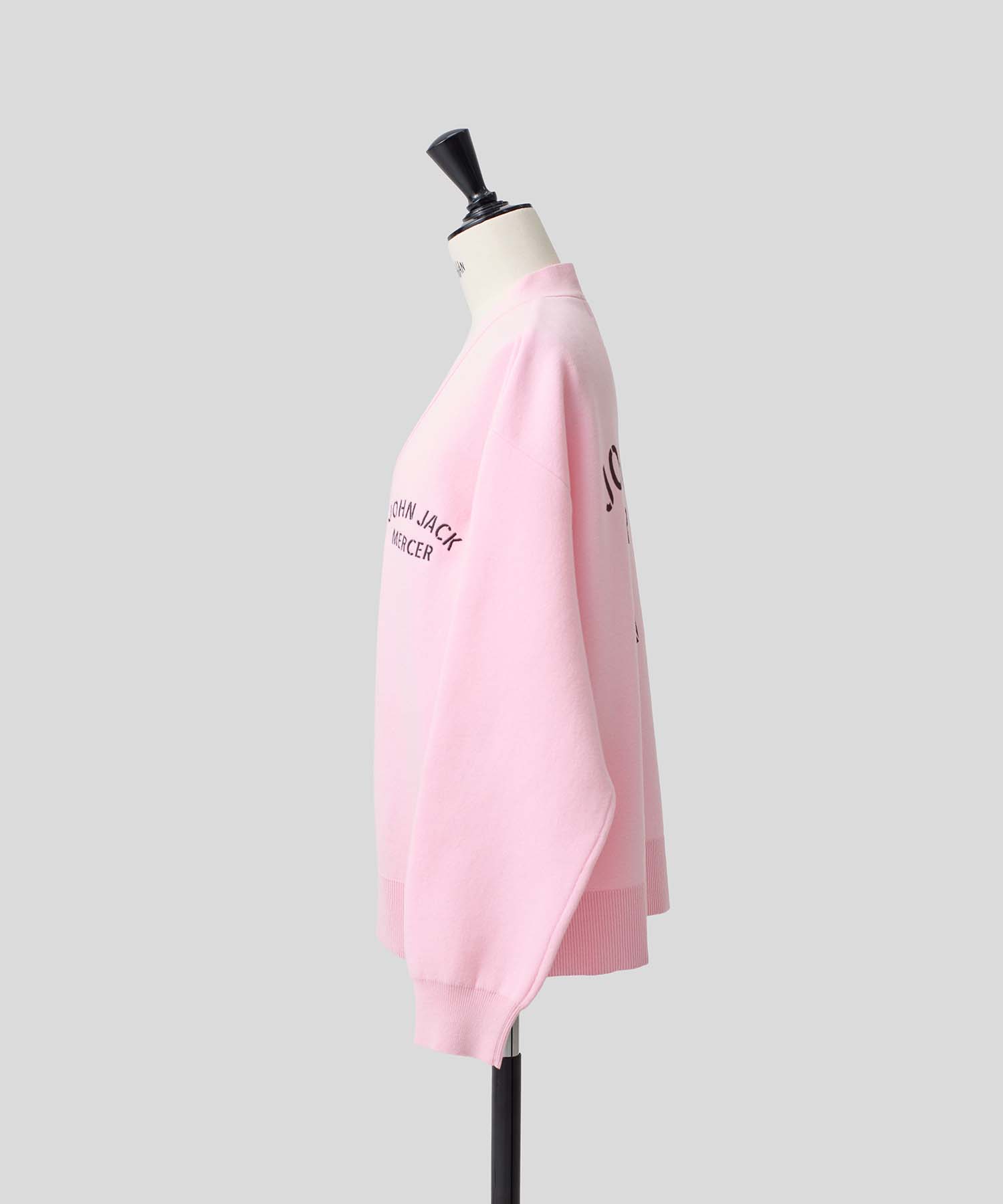 バックロゴVネックカーディガン26W103 (PINK)