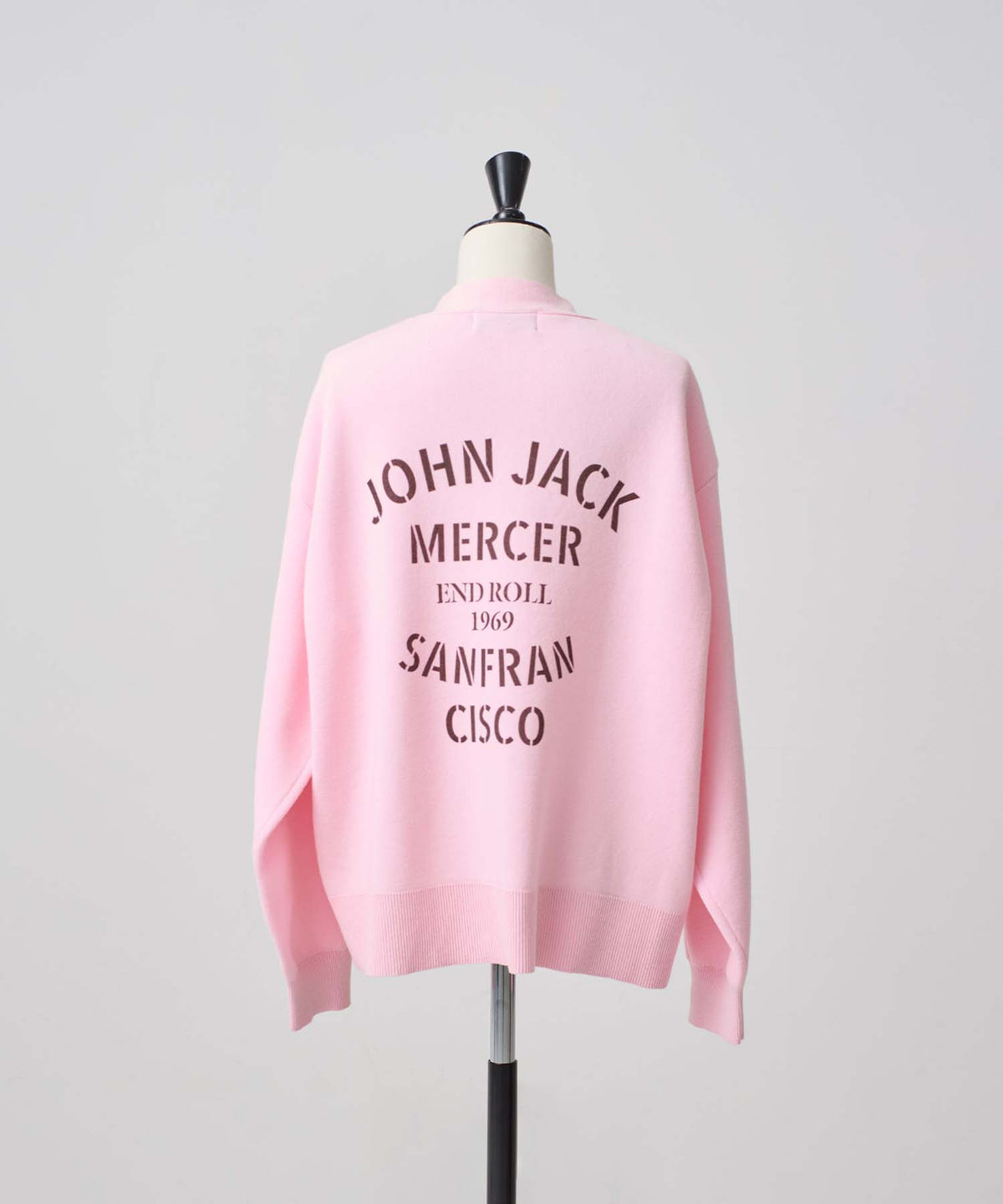 バックロゴVネックカーディガン26W103 (PINK)