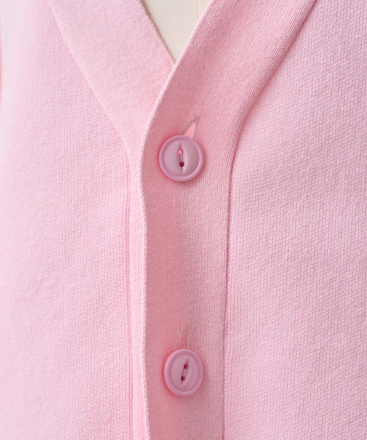 バックロゴVネックカーディガン26W103 (PINK)
