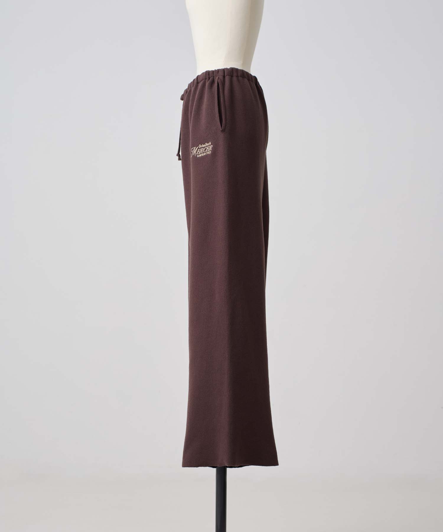 ロゴワイドニットパンツ 26W106 (BROWN)