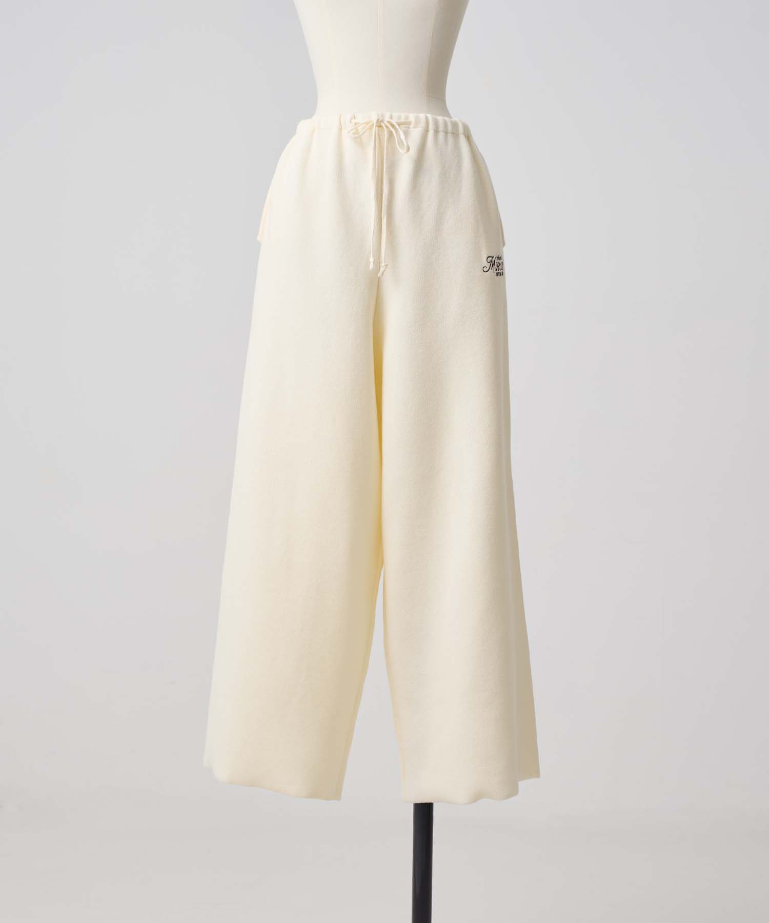 ロゴワイドニットパンツ 26W106 (OFF)