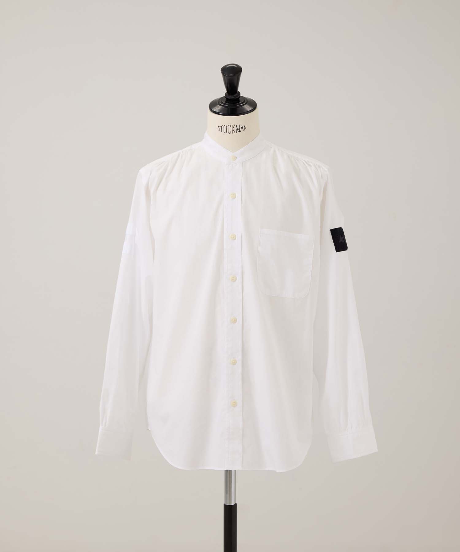 D310RA マンダリンカラーシャツ (WHITE)