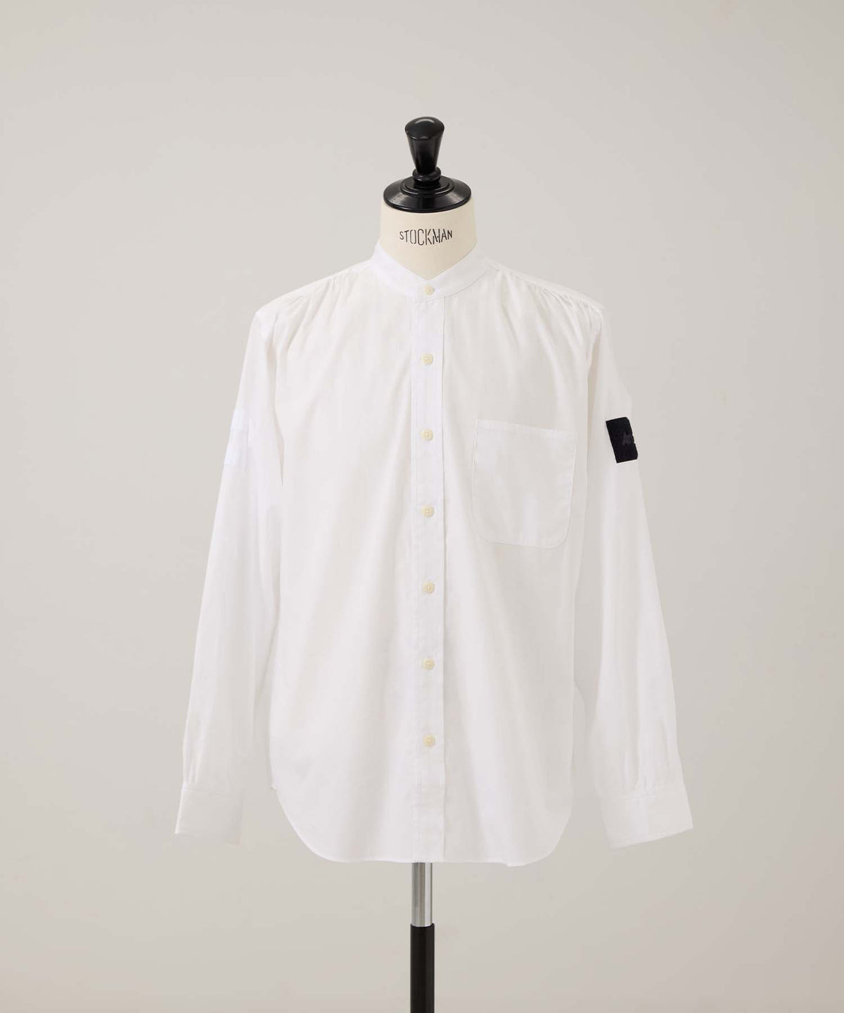 D310RA マンダリンカラーシャツ (WHITE)