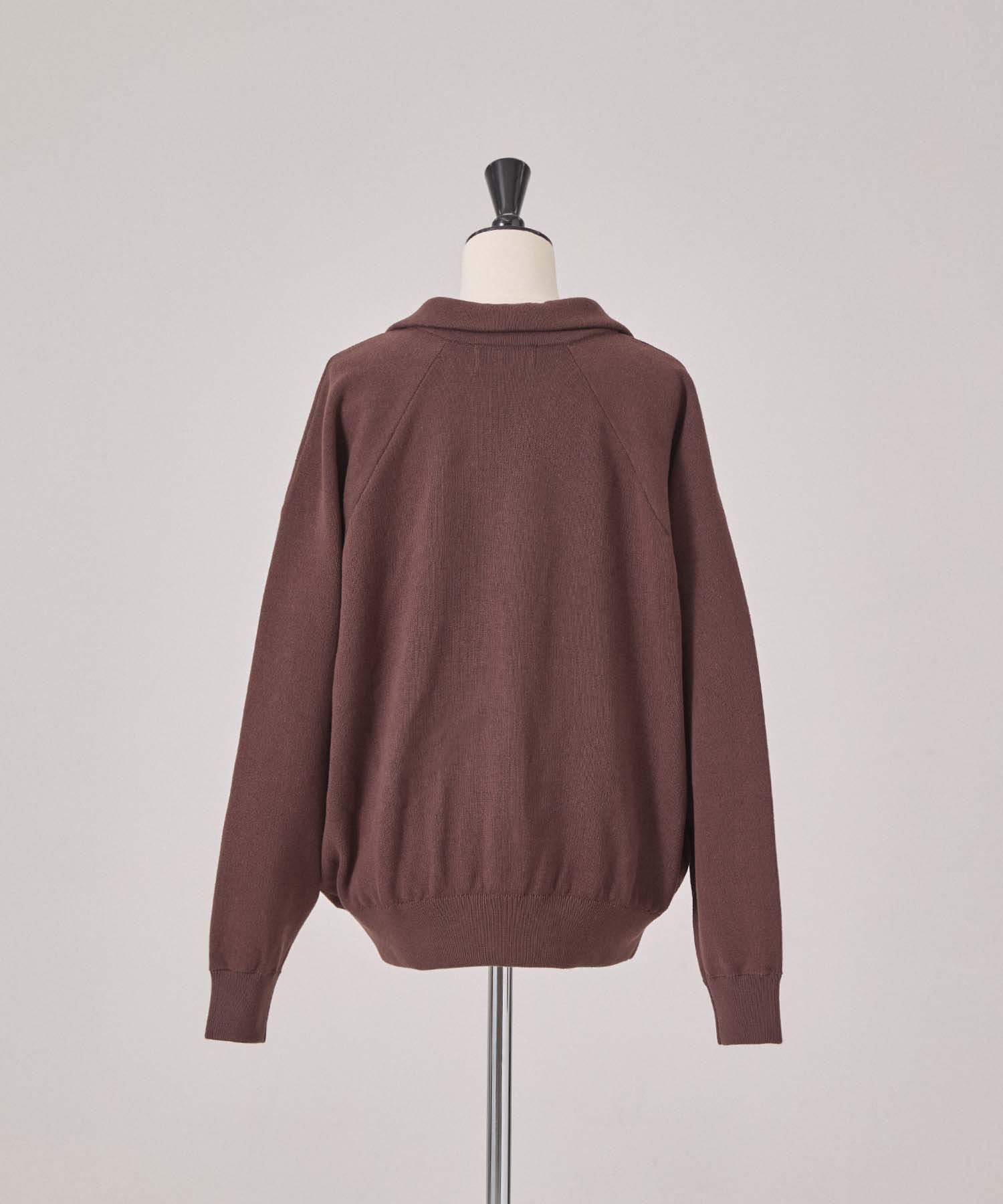 スキッパーロゴニット 26W102 (BROWN)