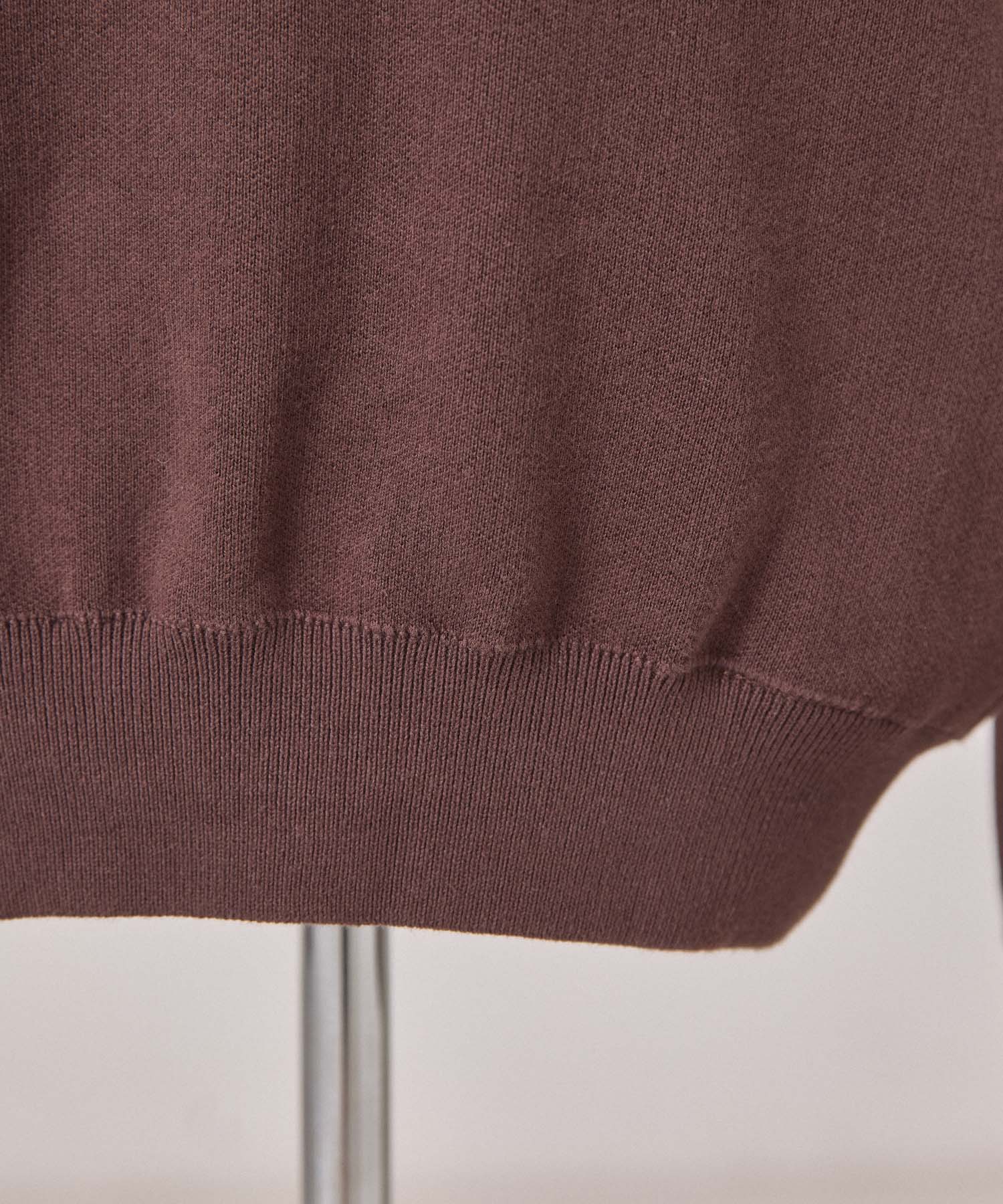スキッパーロゴニット 26W102 (BROWN)
