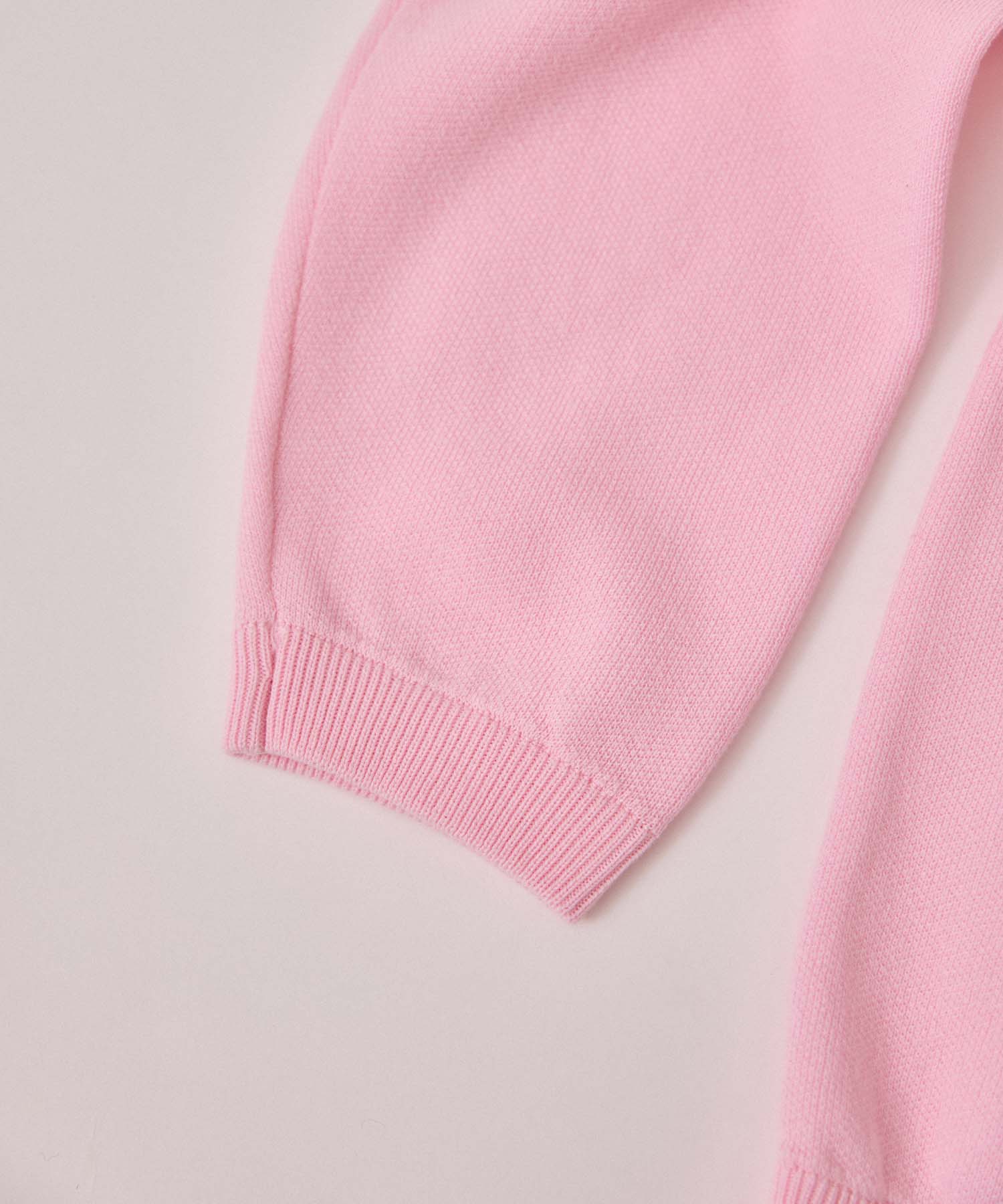 Vネックバックロゴニット 26W100 (PINK)