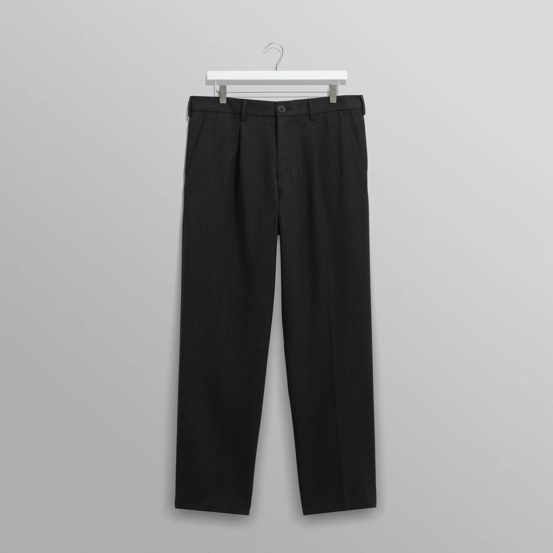 オービントラウザーズ AUBYN WOOL BLEND TWILL (CHACOAL)