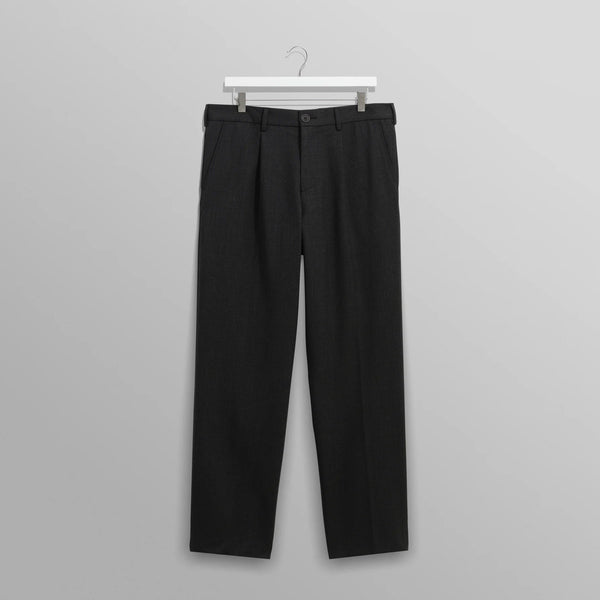 オービントラウザーズ AUBYN WOOL BLEND TWILL (CHACOAL)