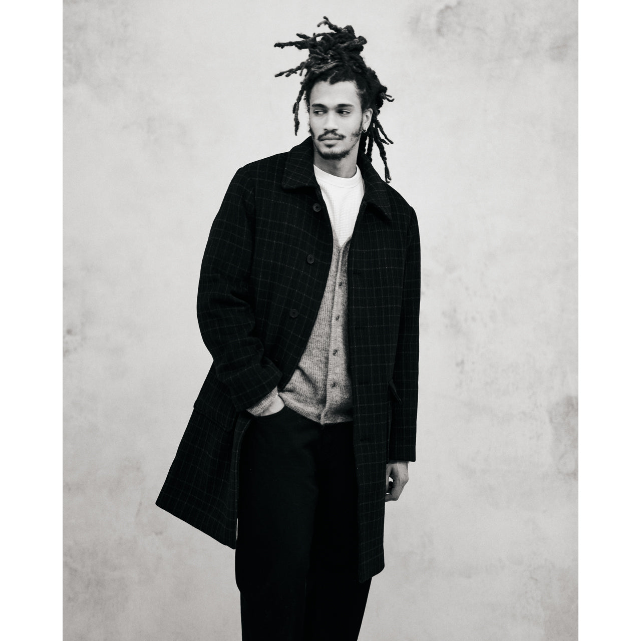 アルバンカーディガン モヘア (GREY MARL)