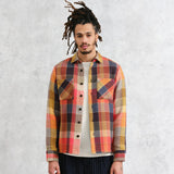 オーバーシャツ PIKE CHECK (ORANGE MULTI)