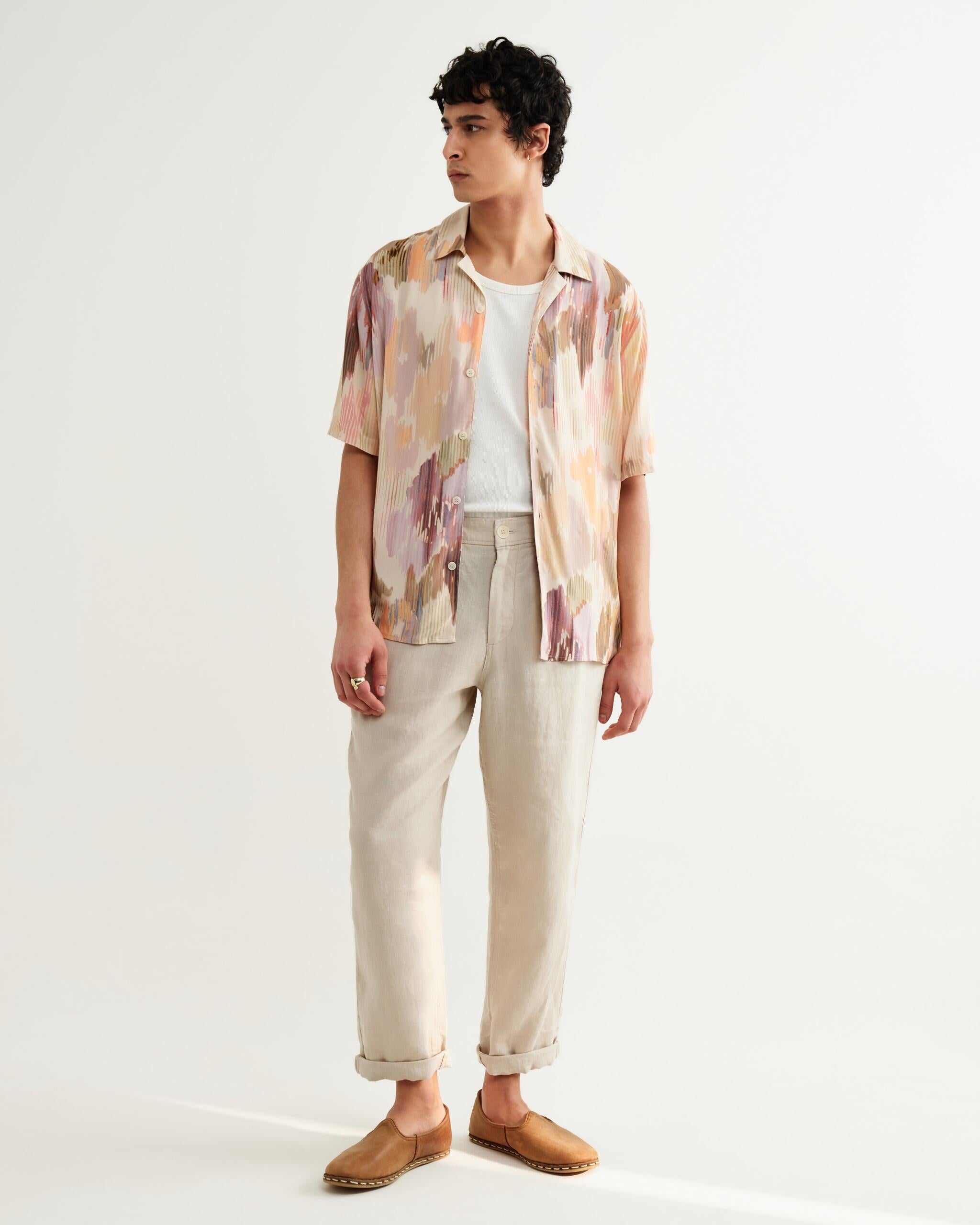 ディドコットシャツ CORRIGATED FLORAL (PASTEL MULTI)