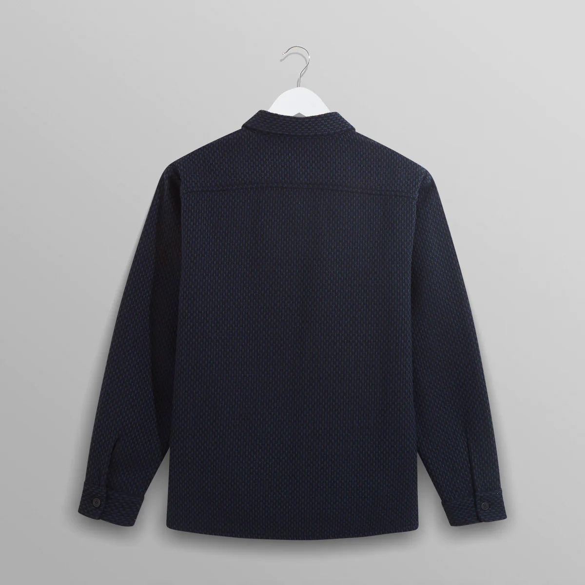 WHオーバーシャツ｜ステップニー（BLACK/NAVY）