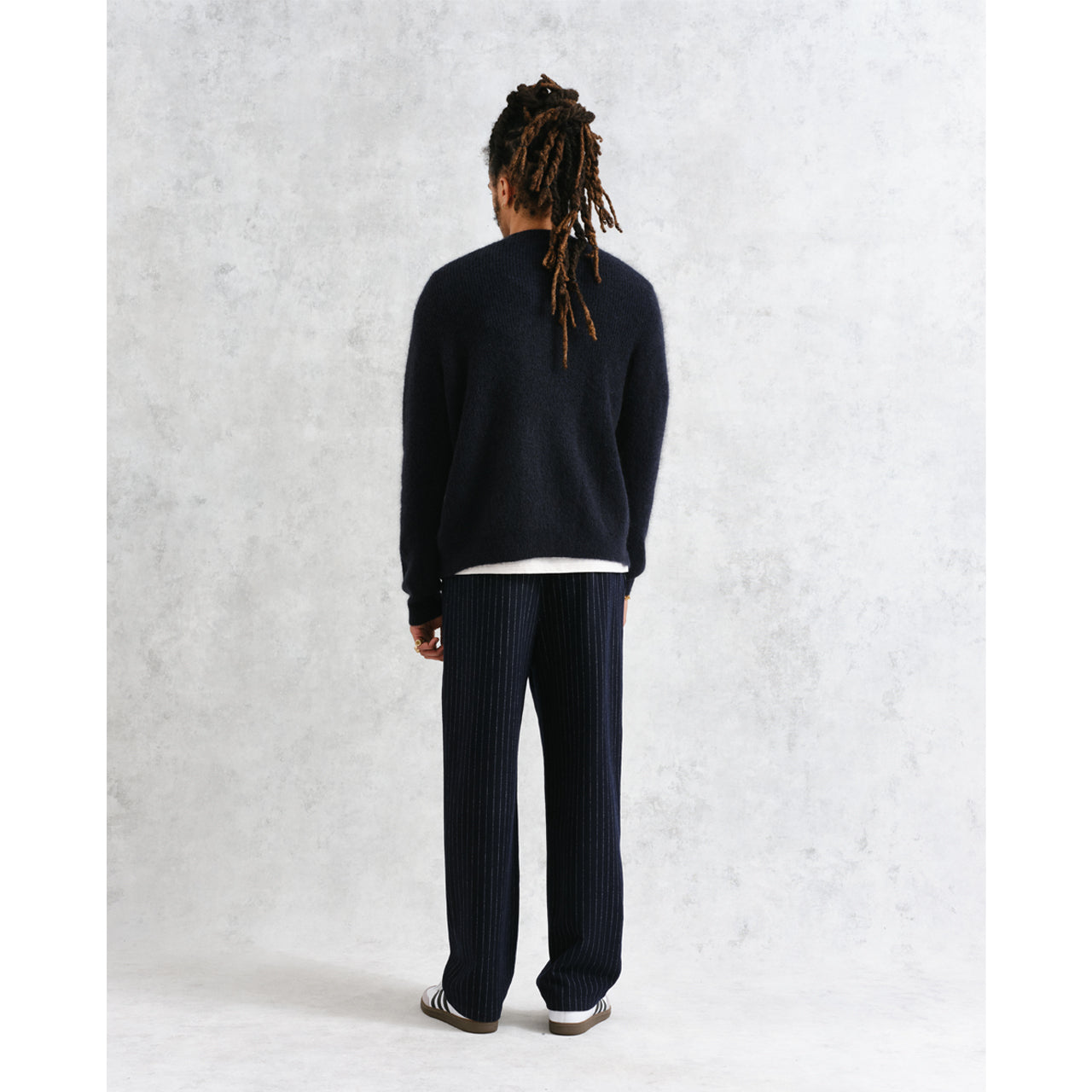 アルバンカーディガン モヘア (NAVY)