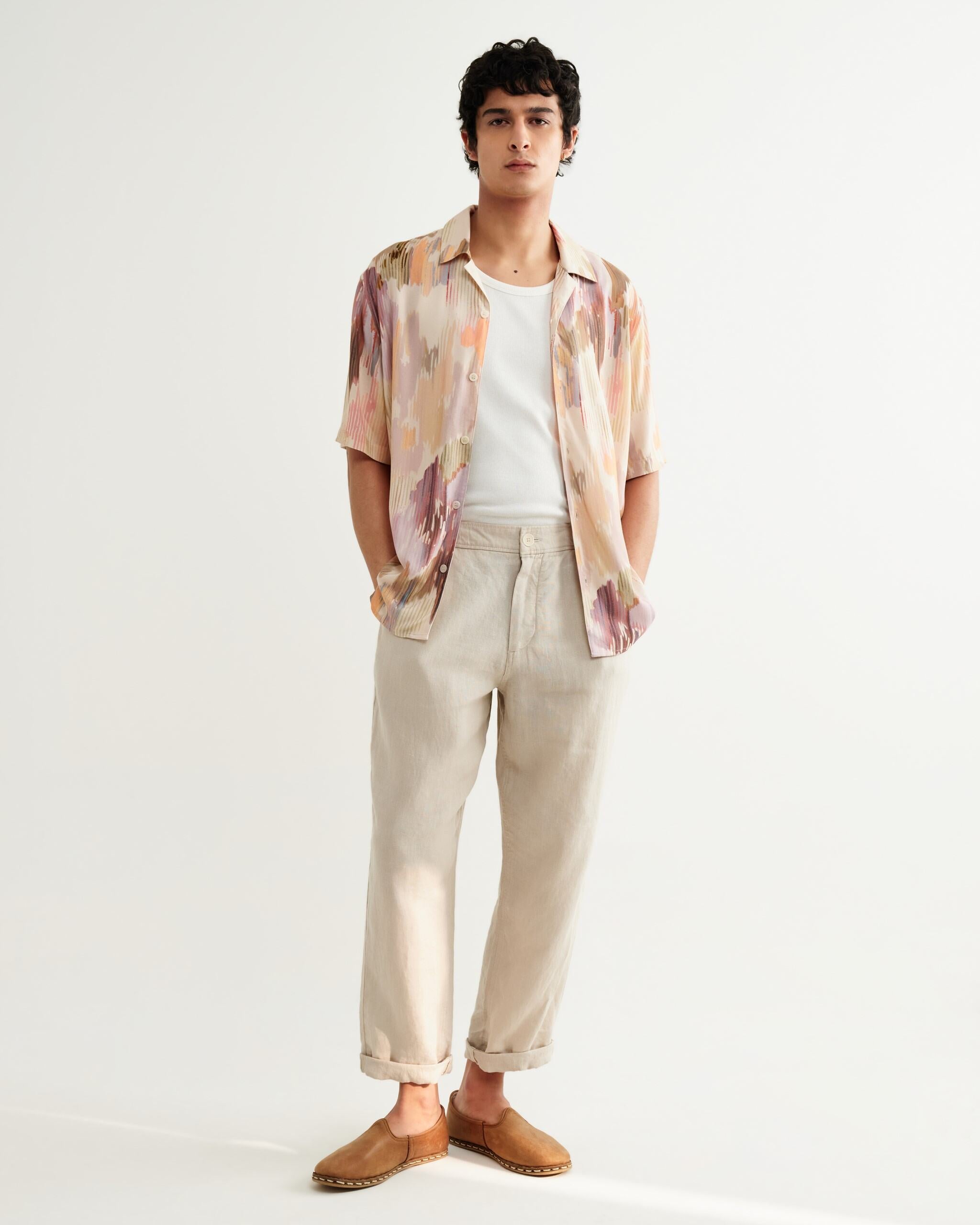 ディドコットシャツ CORRIGATED FLORAL (PASTEL MULTI)