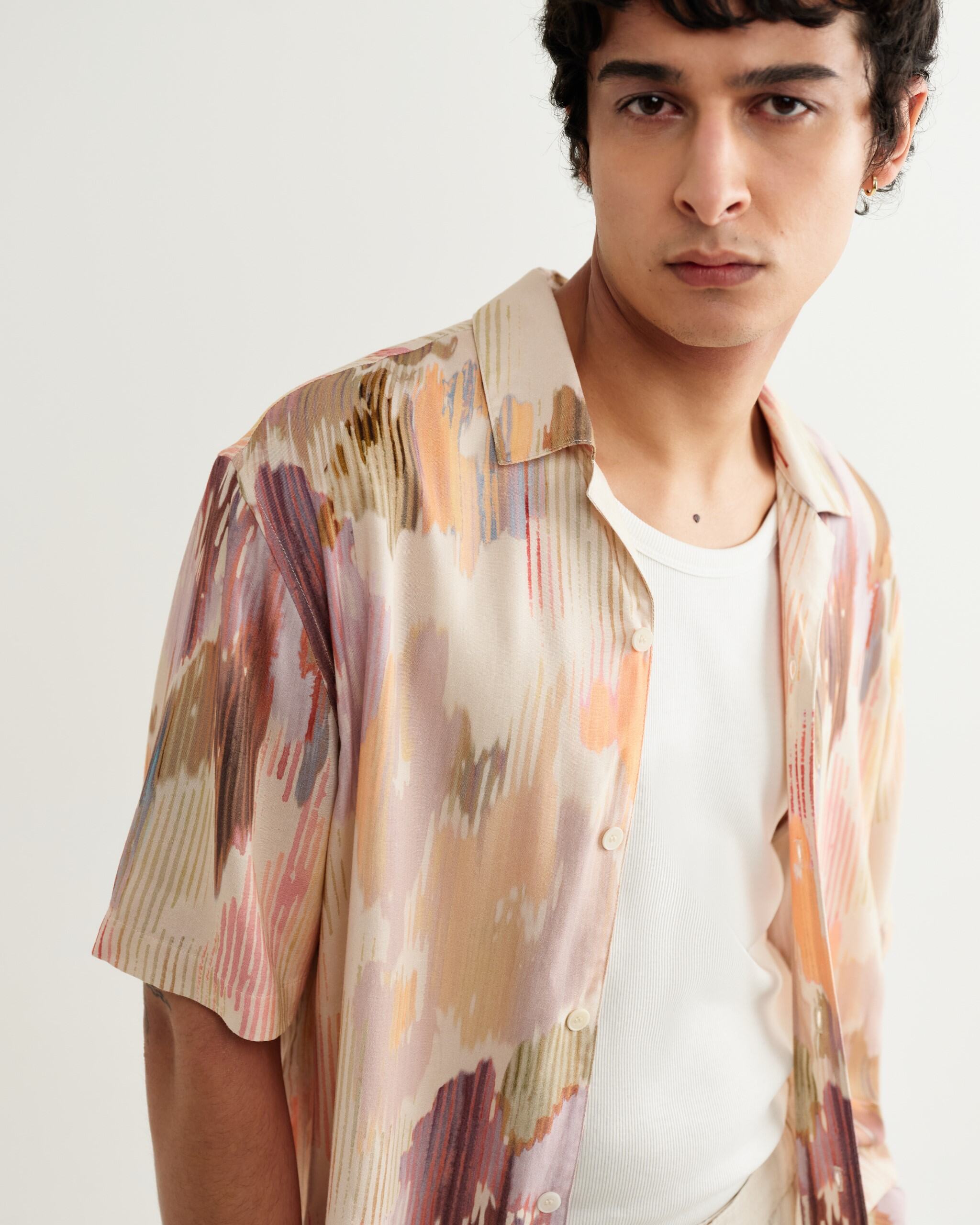 ディドコットシャツ CORRIGATED FLORAL (PASTEL MULTI)