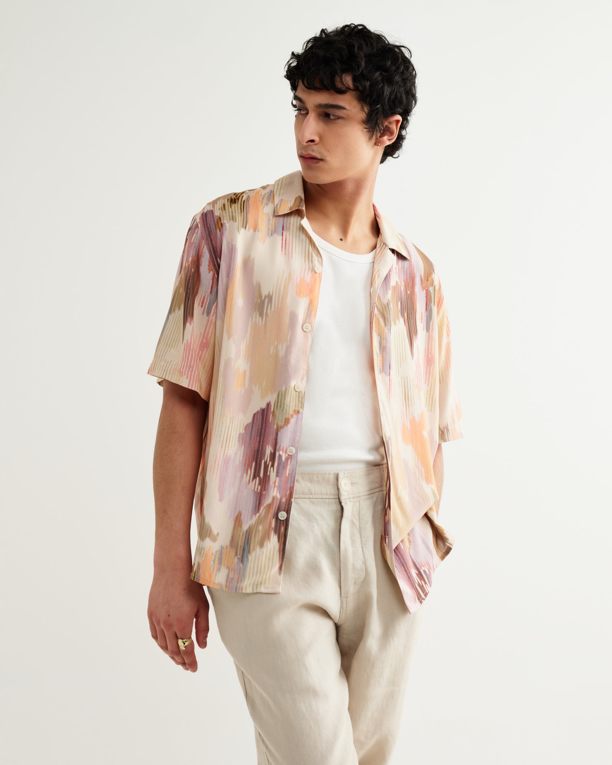 ディドコットシャツ CORRIGATED FLORAL (PASTEL MULTI)