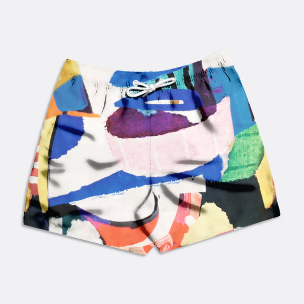 AFSWIM016_Printed Swim Shorts - Poster Print（スイムショーツ　ポスタープリント）FAR AFIELD