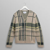 アルバンカーディガン PLAID CHECK (NATURAL/GREEN)