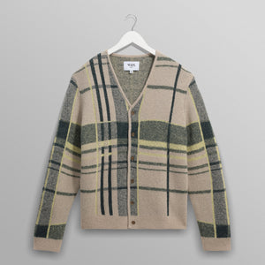 アルバンカーディガン PLAID CHECK (NATURAL/GREEN)