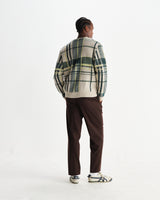 アルバンカーディガン PLAID CHECK (NATURAL/GREEN)