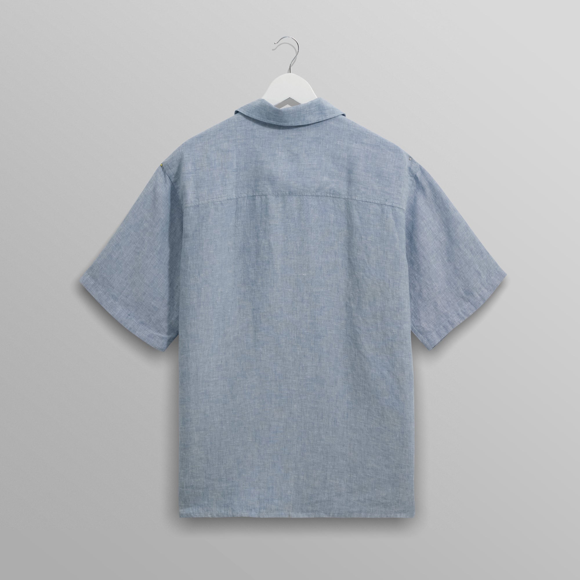 バートレットシャツ TWO TONE LINEN (BLUE)