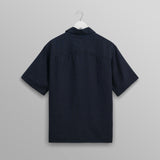【予約】バートレットシャツ TWO TONE LINEN (NAVY)