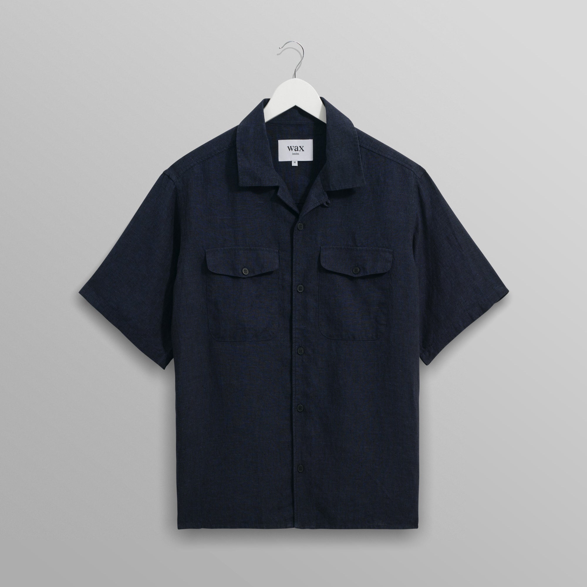 バートレットシャツ TWO TONE LINEN (NAVY)