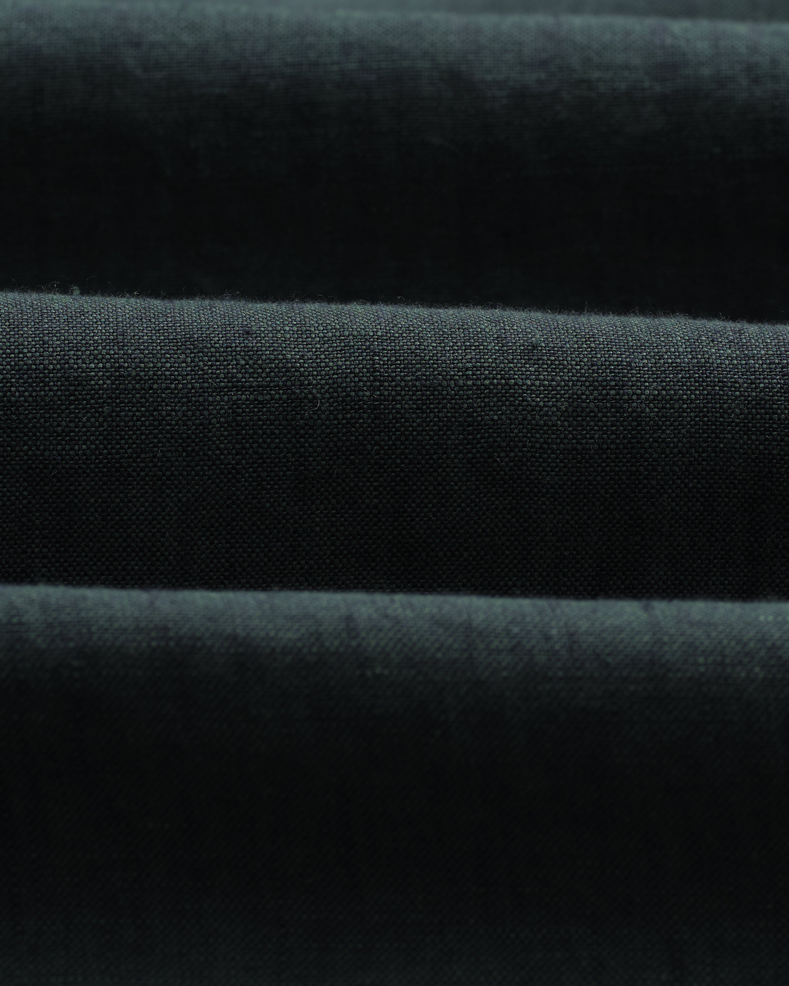 バートレットシャツ TWO TONE LINEN (DARK-GREEN)