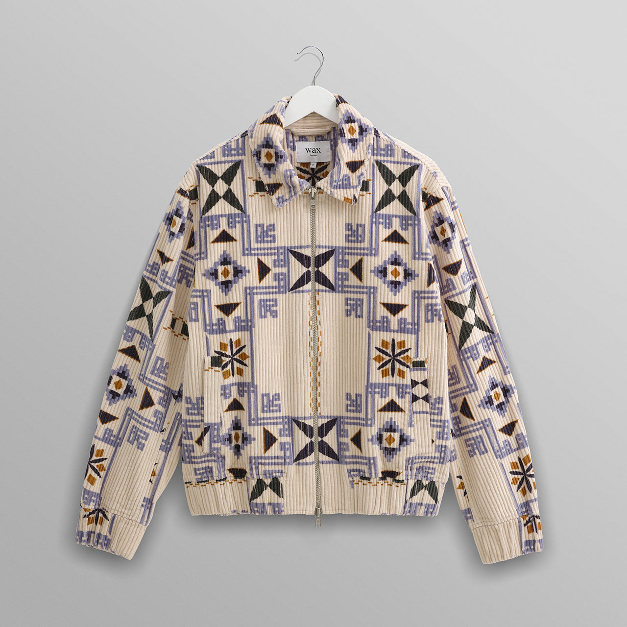 カルタジャケット プリントコードジオ (ECRU/ MULTI) JKT-CAR-BJZ-ECM ワックスロンドンwax london