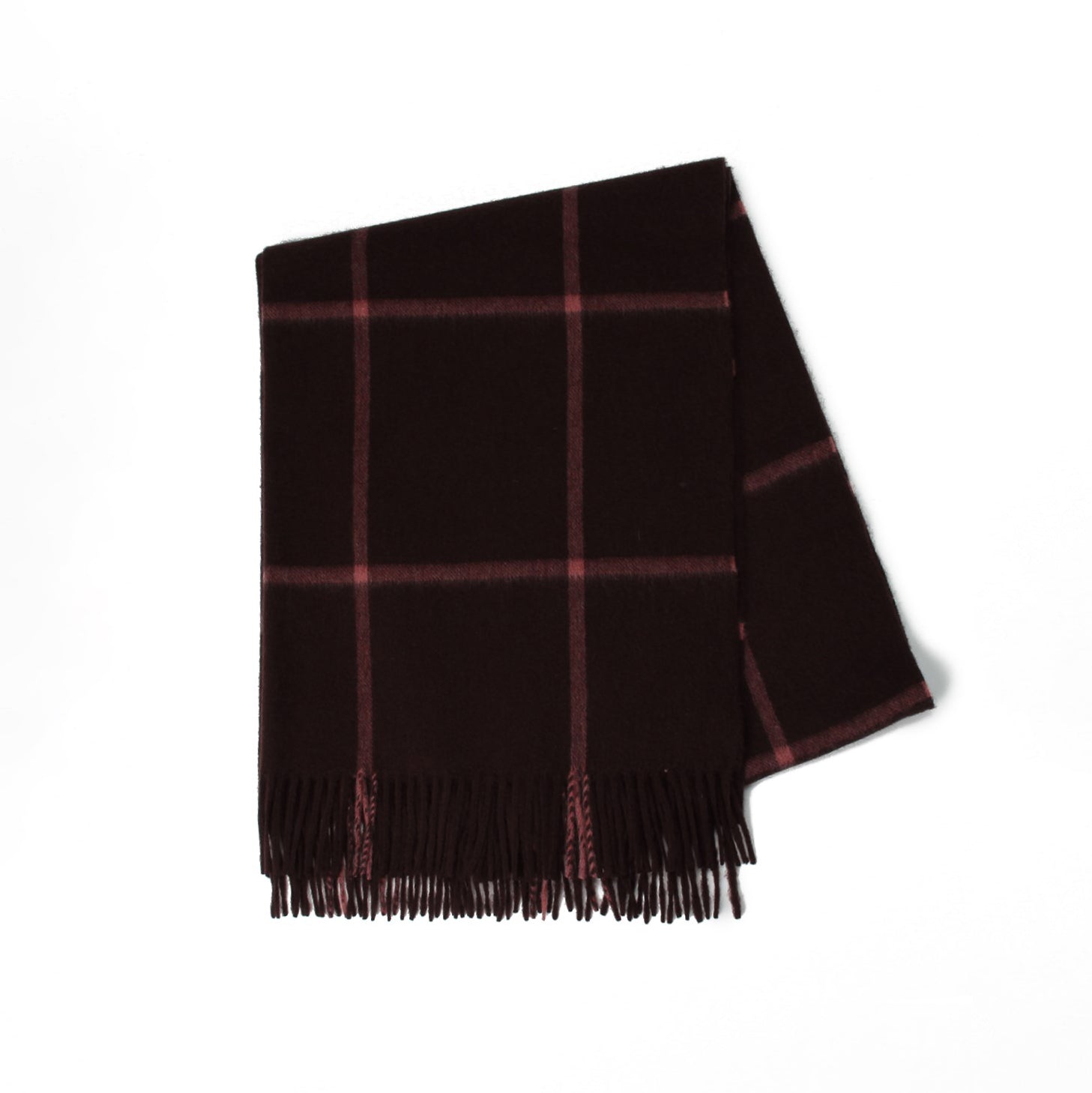 Joshua Ellis（ジョシュアエリス）カシミヤストール ウィンドウペイン70×190　CPG51178