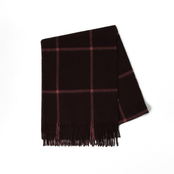 Joshua Ellis（ジョシュアエリス）カシミヤストール ウィンドウペイン70×190　CPG51178