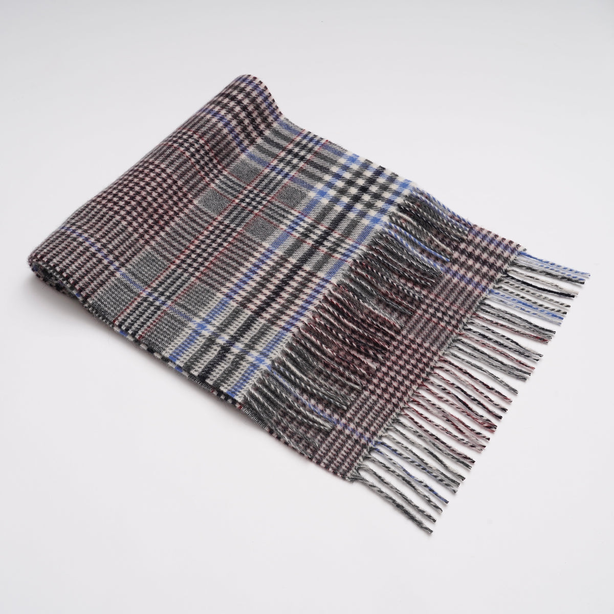 カシミヤストール ヴァリアスチェックマフラー 35x190