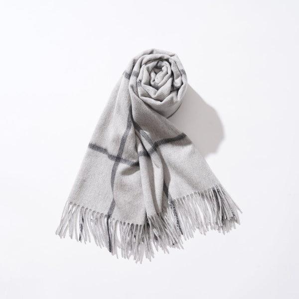 Joshua Ellis（ジョシュアエリス）カシミヤストール ウィンドウペイン70×190　CPG51809