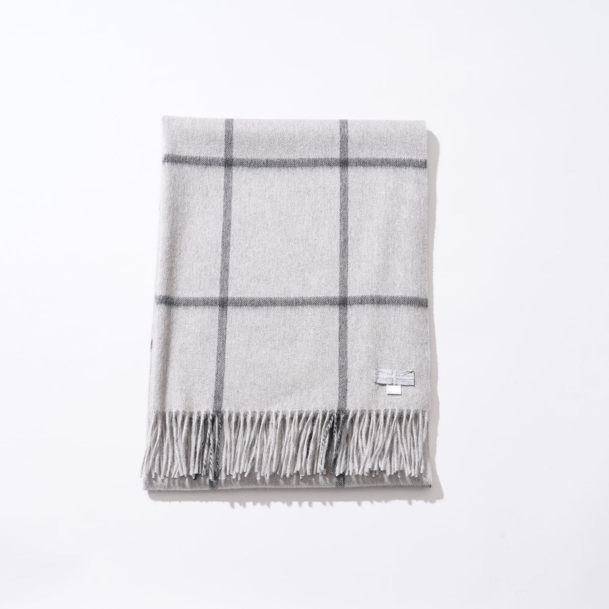 Joshua Ellis（ジョシュアエリス）カシミヤストール ウィンドウペイン70×190　CPG51809