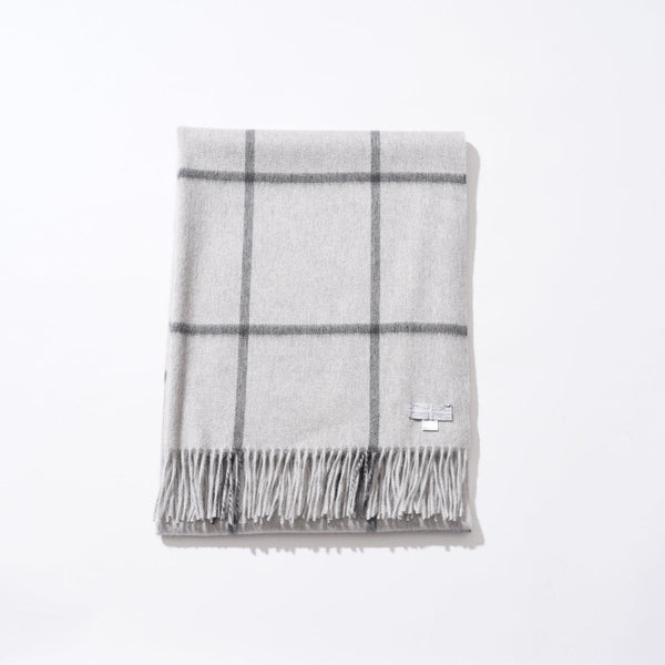 Joshua Ellis（ジョシュアエリス）カシミヤストール ウィンドウペイン70×190　CPG51809