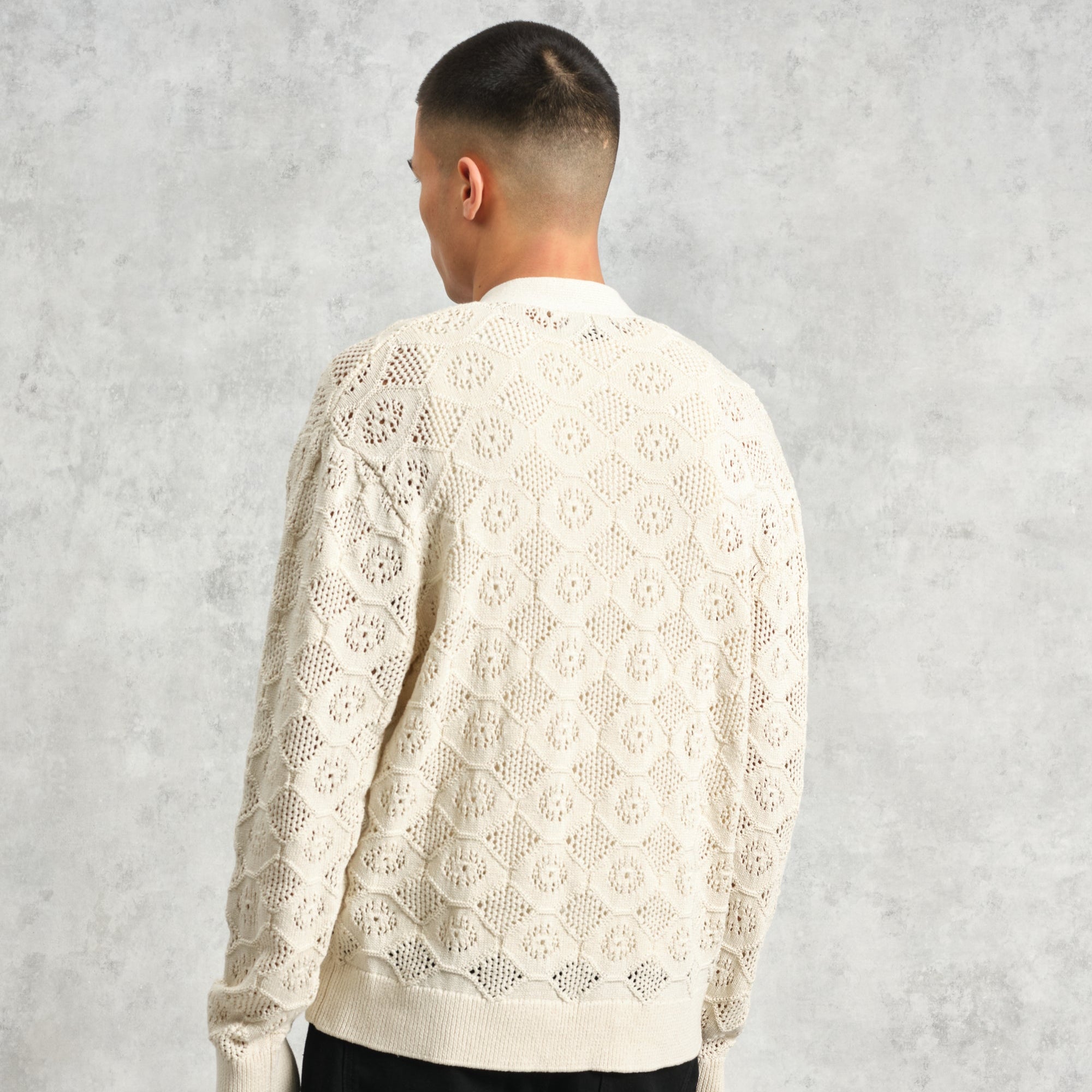 カーディガン CROSBY POINTELLE COTTON (ECRU)