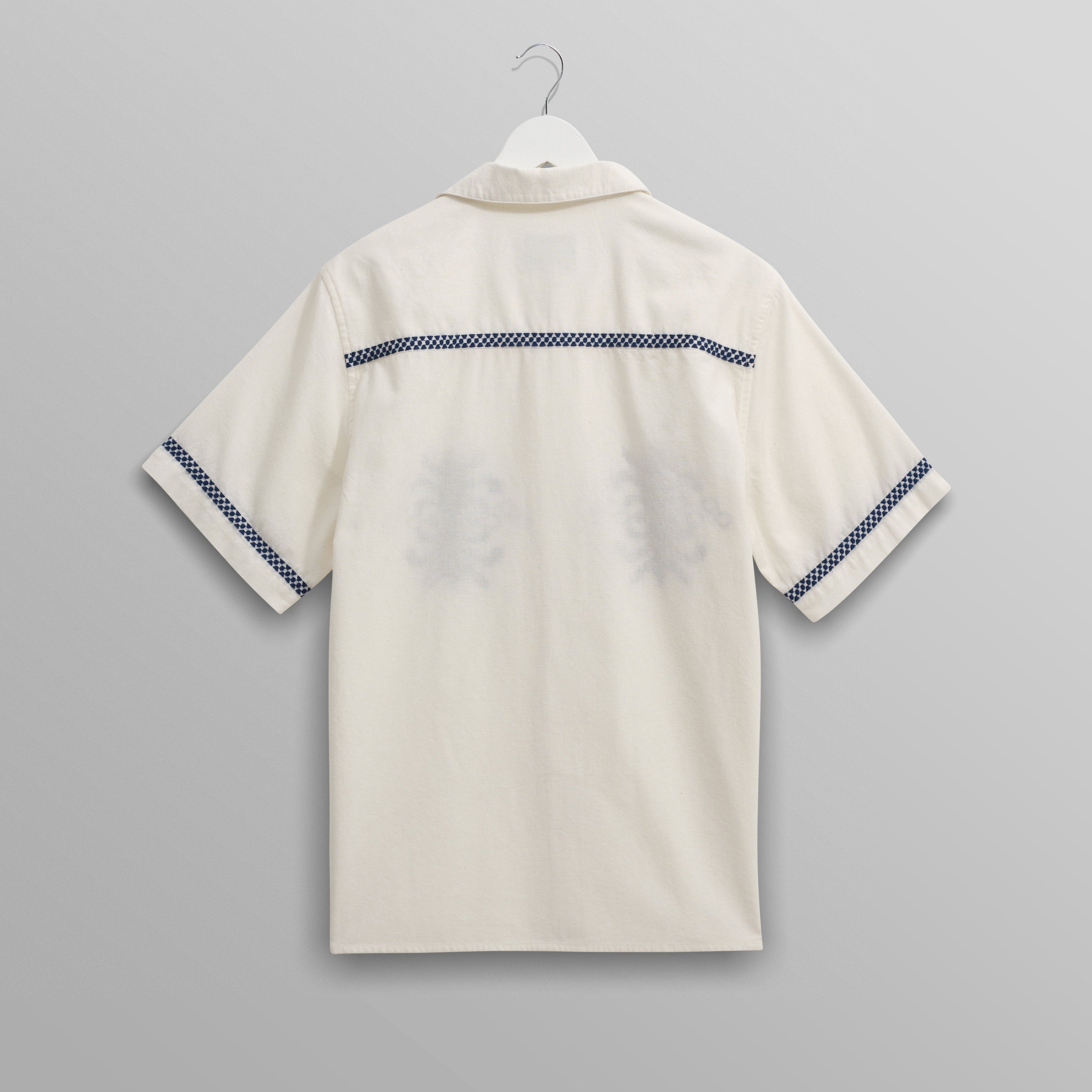 ディドコットシャツ CREST MOTIF (ECRU/BLUE)