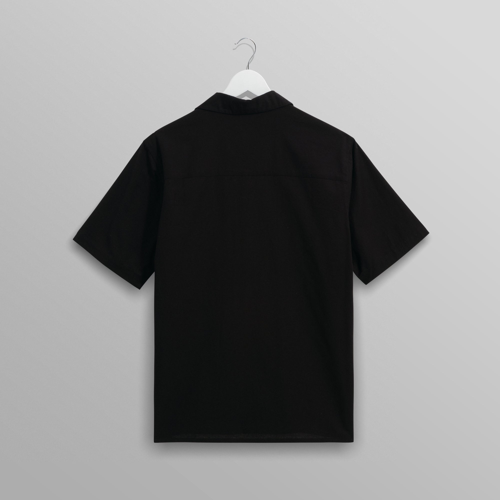 ディドコットシャツ ABSTRACT APPLIQUE (BLACK/ECRU)