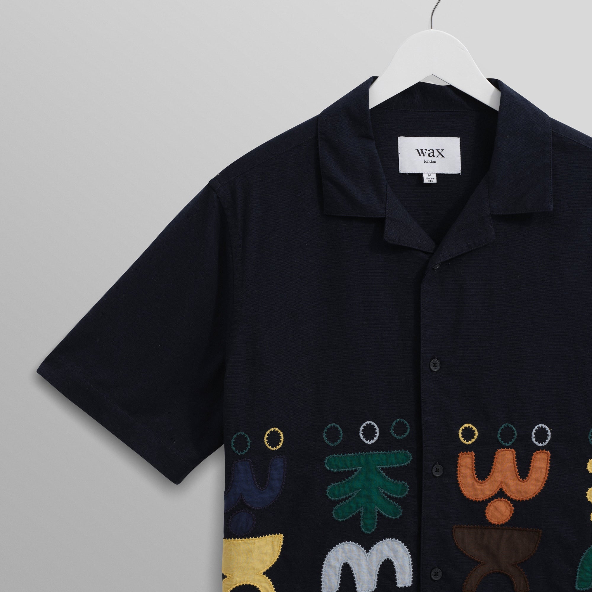 ディドコットシャツ BOLD DOODLE APPLIQUE (NAVY/MULTI)