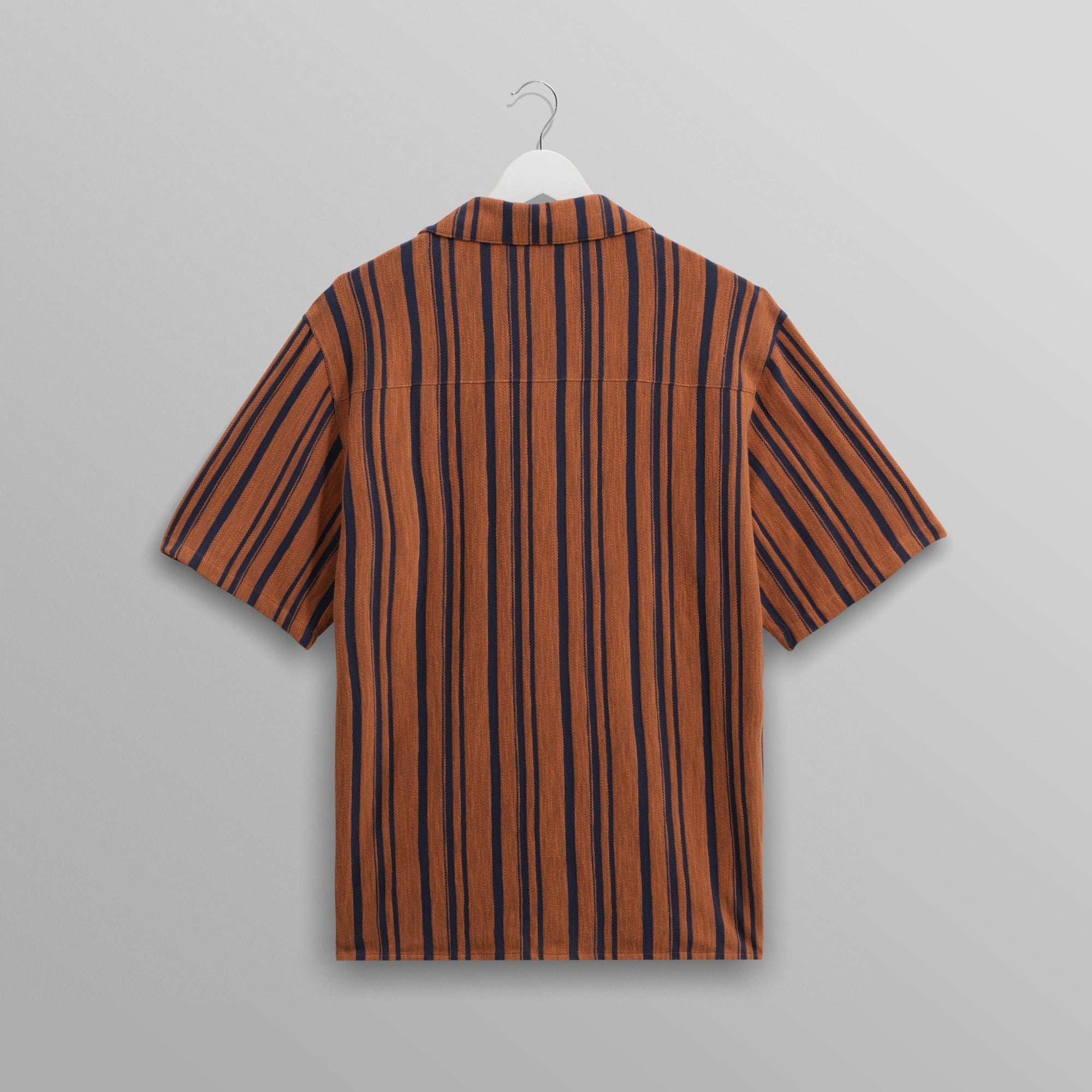 ディドコットシャツ REBERSE TERRY (RUST/NAVY)