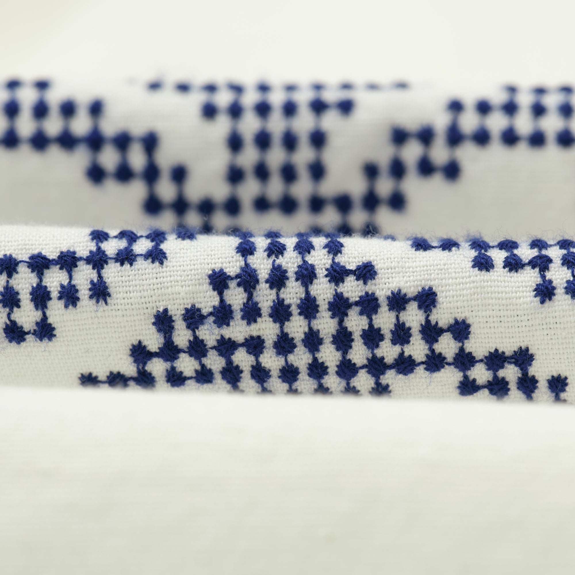 ディドコットシャツ CREST MOTIF (ECRU/BLUE)