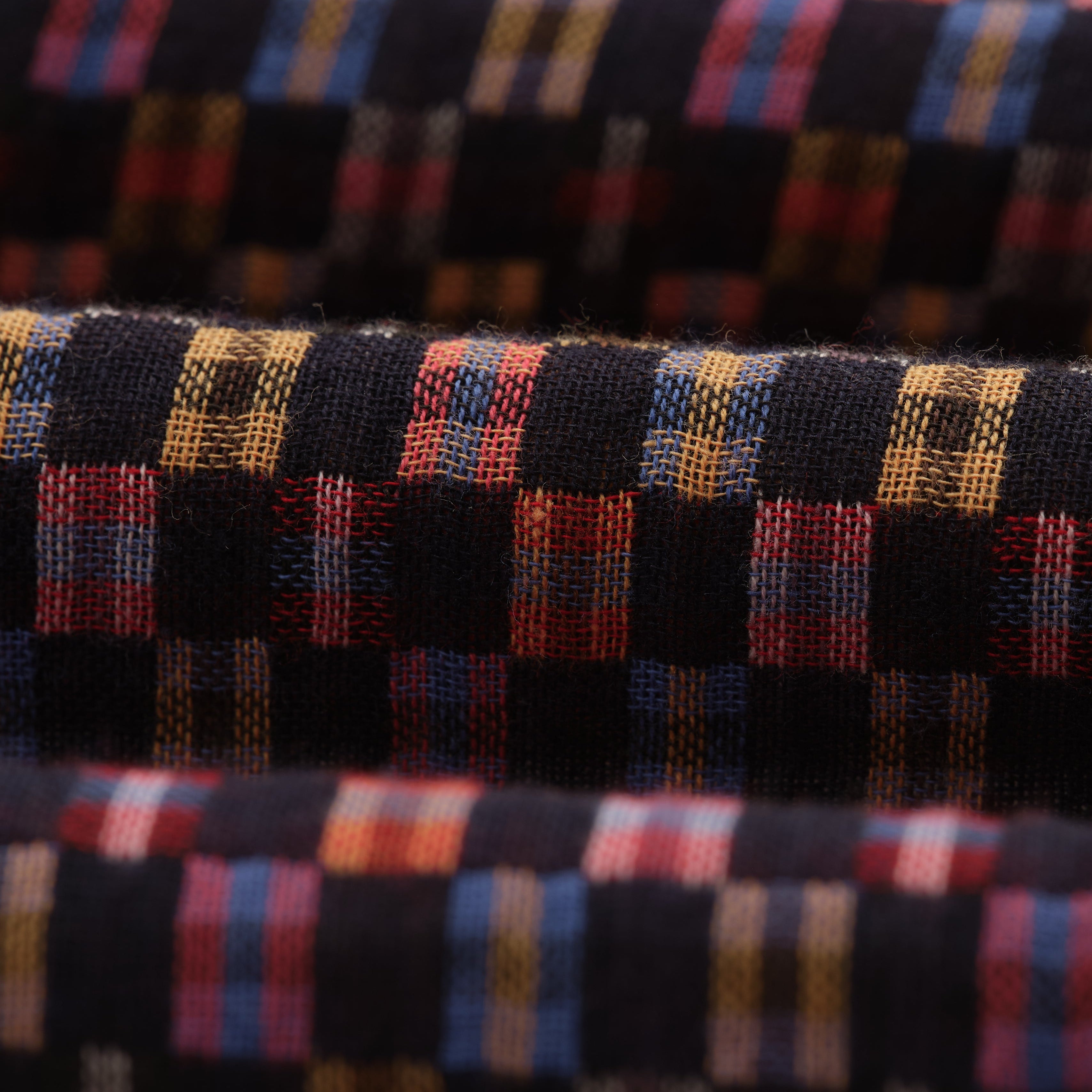 ディドコットシャツ MINI DOUBLE GRID (NAVY/MULTI)