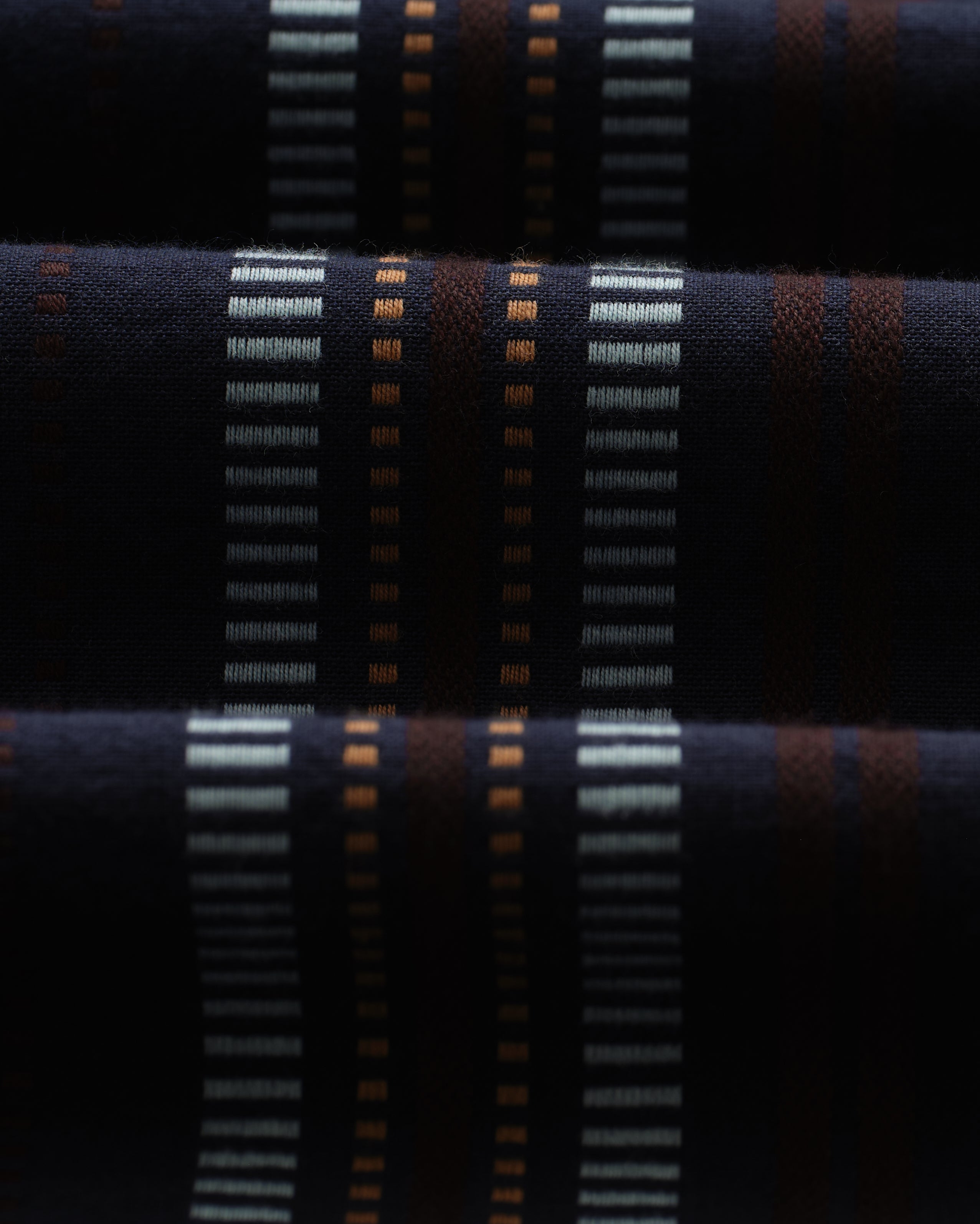 ディドコットシャツ COTTON DOBBY STRIPE (NAVY/MULTI)