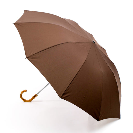 TL4 Whangee Crook | 折りたたみ傘 | アーチ型ハンドル | ワンギー | 雨用傘 (06 BROWN)