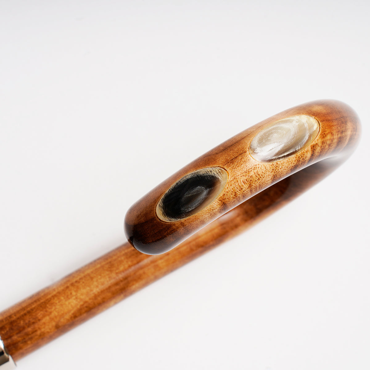 GT18 Horn Inset | 長傘 | アーチ型ハンドル | メイプル(BLACK) | 晴雨 